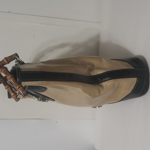 Dooney & Bourke Vinyl Coated Bamboo Handles Tote/ Shoulder Bag - Picture 2 of 15